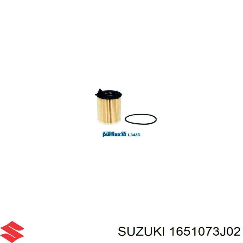 1651073J02 Suzuki Фільтр масла