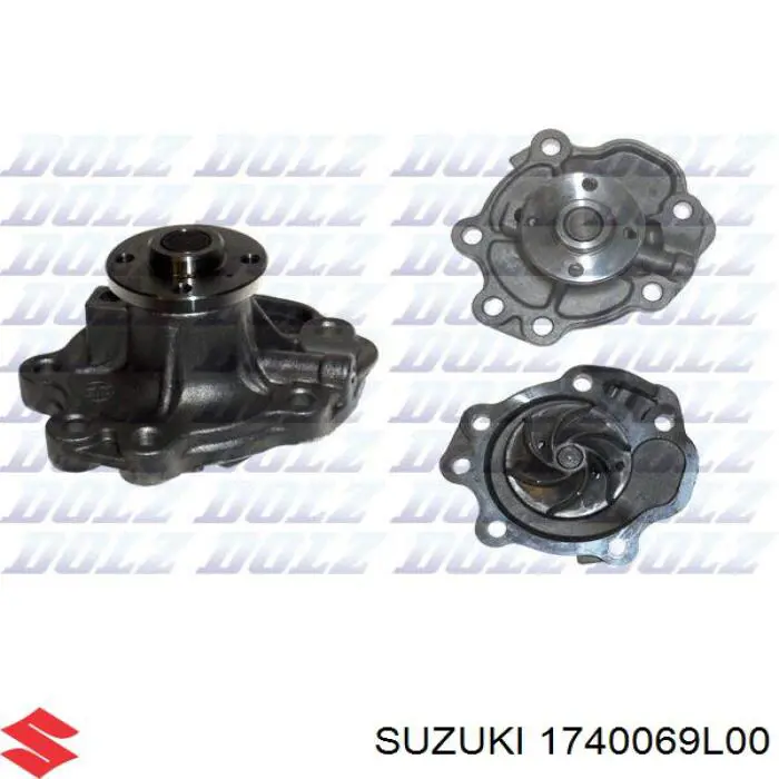 Помпа охолодження Suzuki 1740069L00 ціна, від 38.32 USD