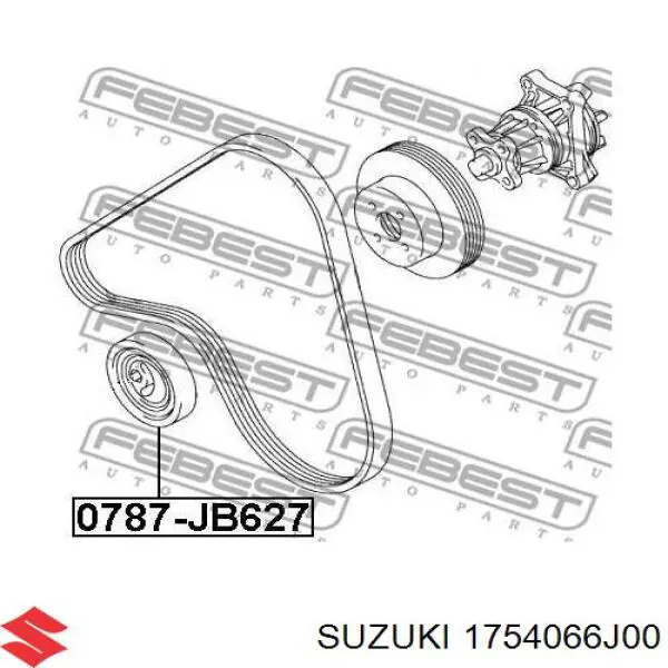 Ролик натягувача приводного ременя Suzuki Grand Vitara XL-7 (Сузукі Гранд вітара)