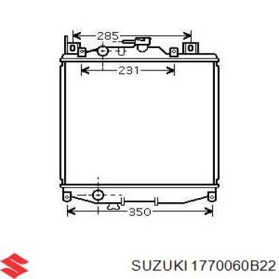 1770060B22 Suzuki Радіатор охолодження двигуна