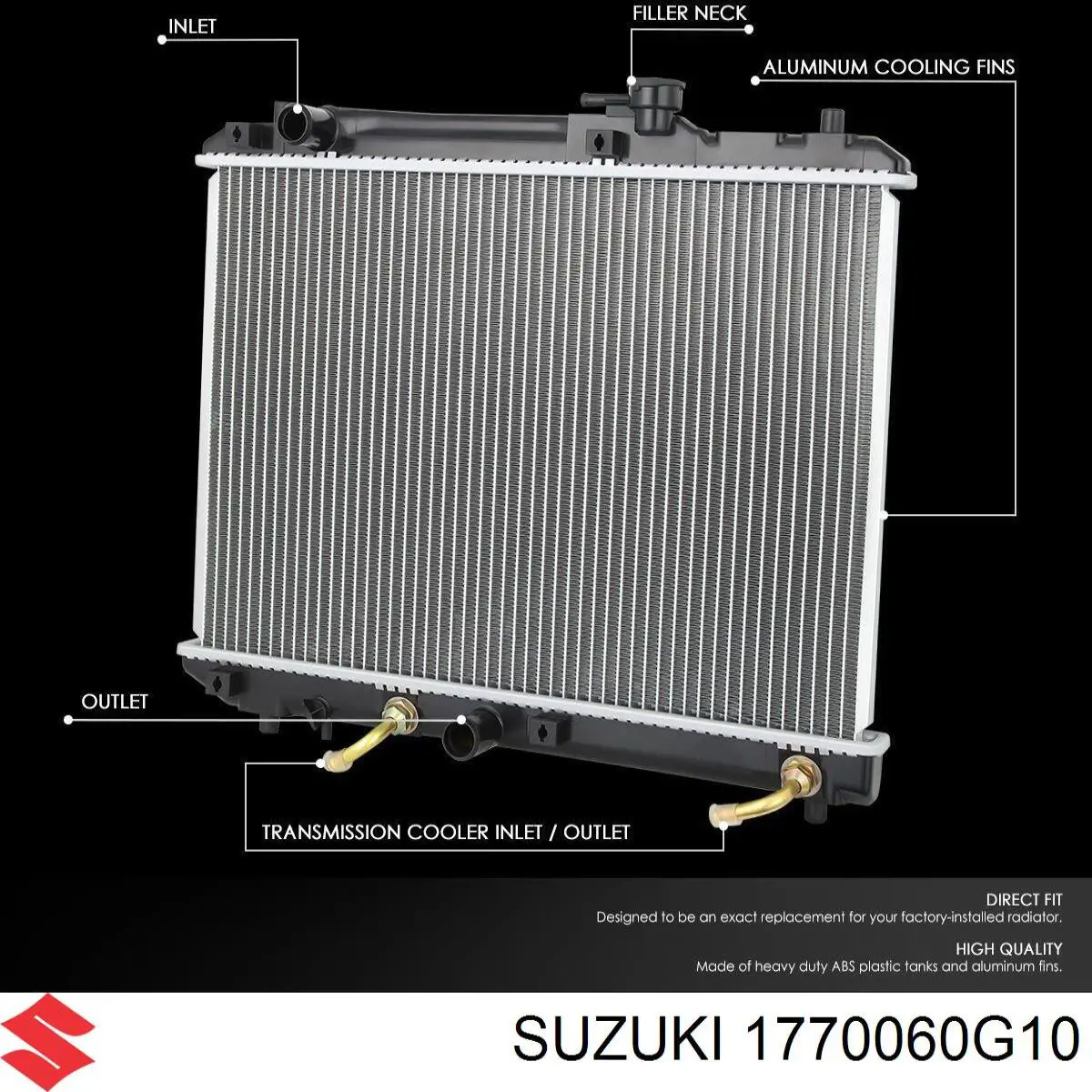 Радіатор основний Suzuki 1770060G10 ціна, від 92.15 USD