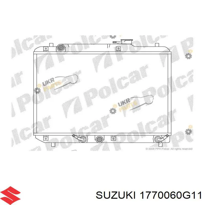 Купити 1770060G11 Suzuki Радіатор двигуна