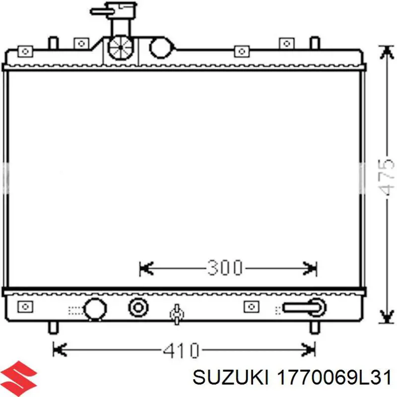 Радіатор основний Suzuki 1770069L31 ціна, від 90.89 USD