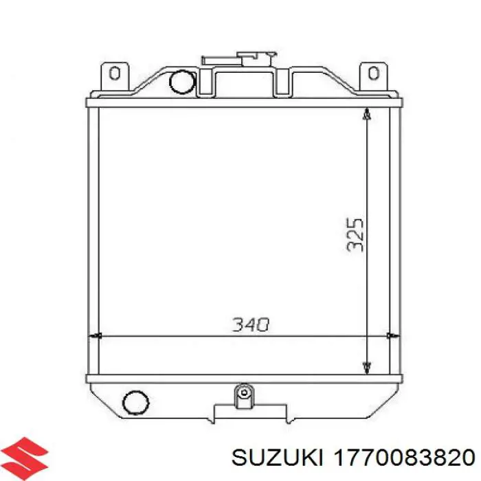 Радіатор 1770083820 Suzuki