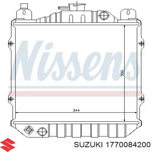 Радіатор основний Suzuki 1770084200 ціна, від 50.94 USD