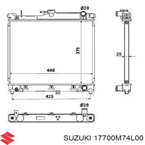 17700M74L00 Suzuki 