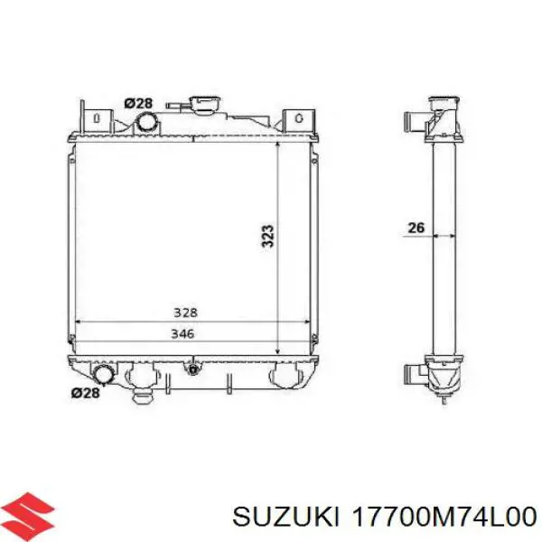 Купити 17700M74L00 Suzuki 