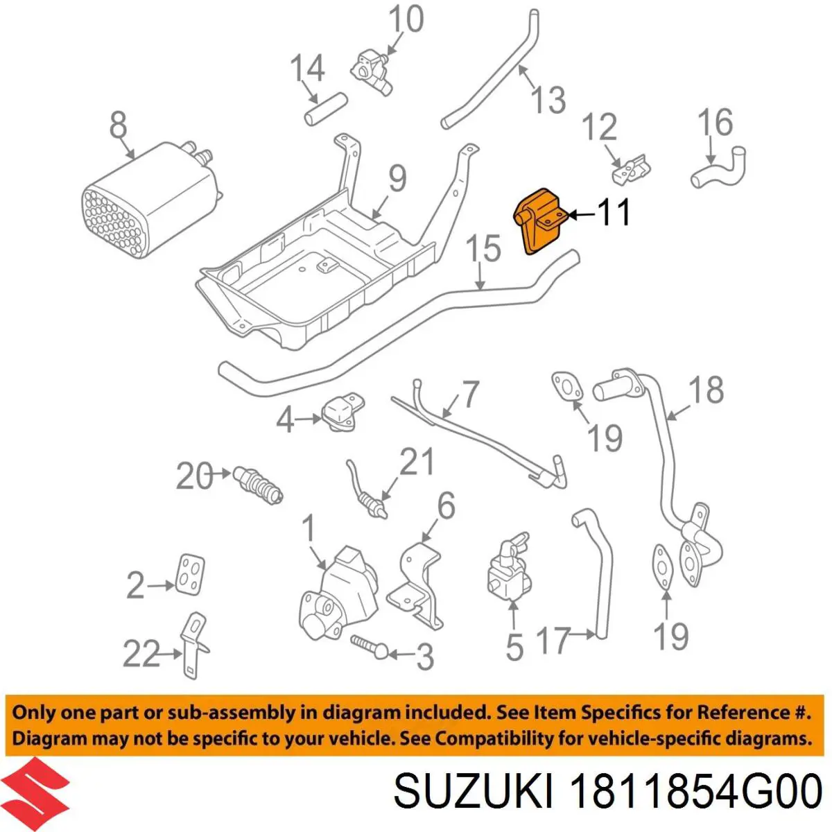 Клапан картерних газів Suzuki Grand Vitara позашляховик (JB) (2005 - 2026) ціна, від 33.19 USD
