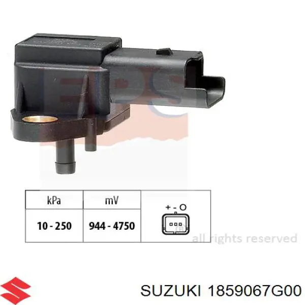 1859067G00 Suzuki Датчик наддува