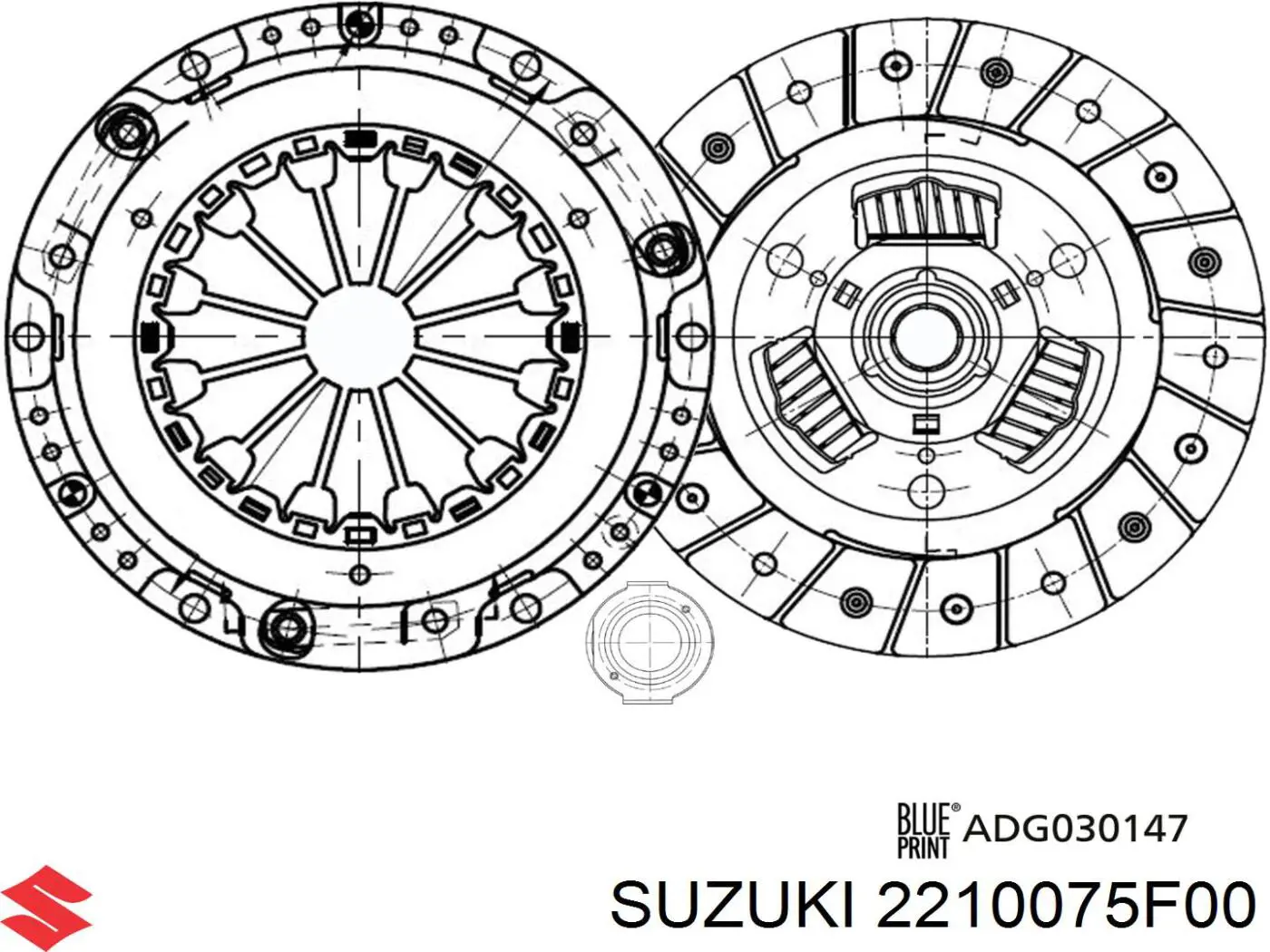 Корзина зчеплення 2210075F00 Suzuki
