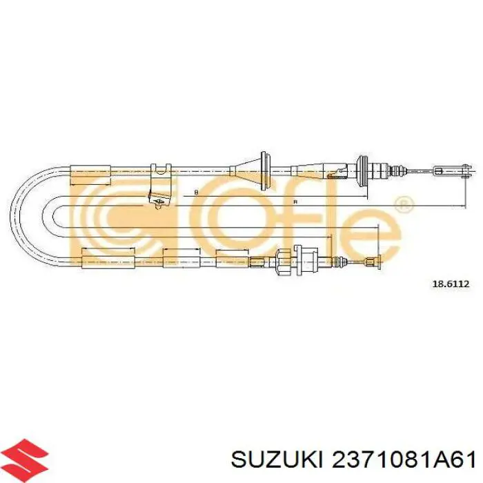2371081A61 Suzuki трос зчеплення