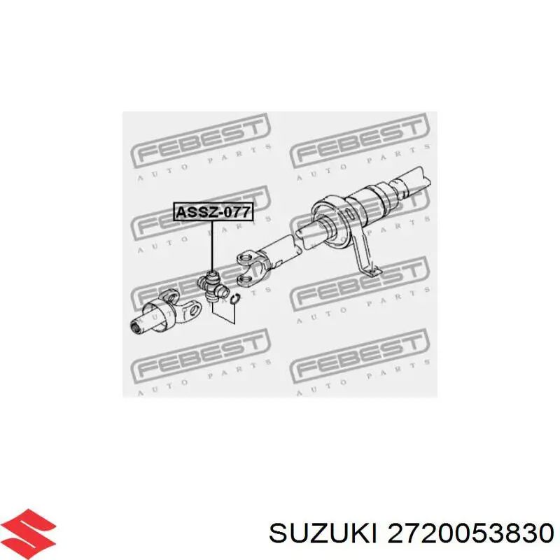 2720053830 Suzuki хрестовина карданного валу