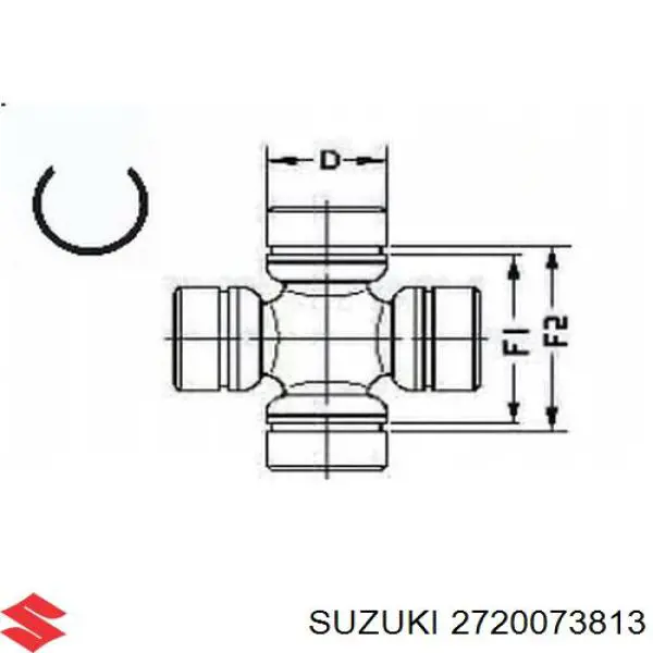 2720073813 Suzuki хрестовина карданного валу