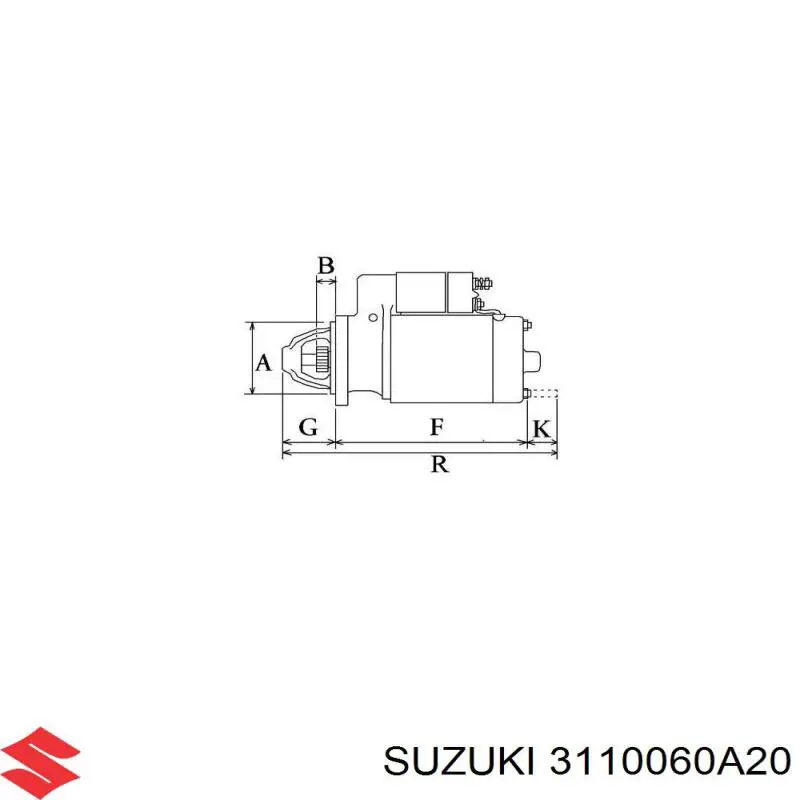 3110060A20 Suzuki Стартер двигуна