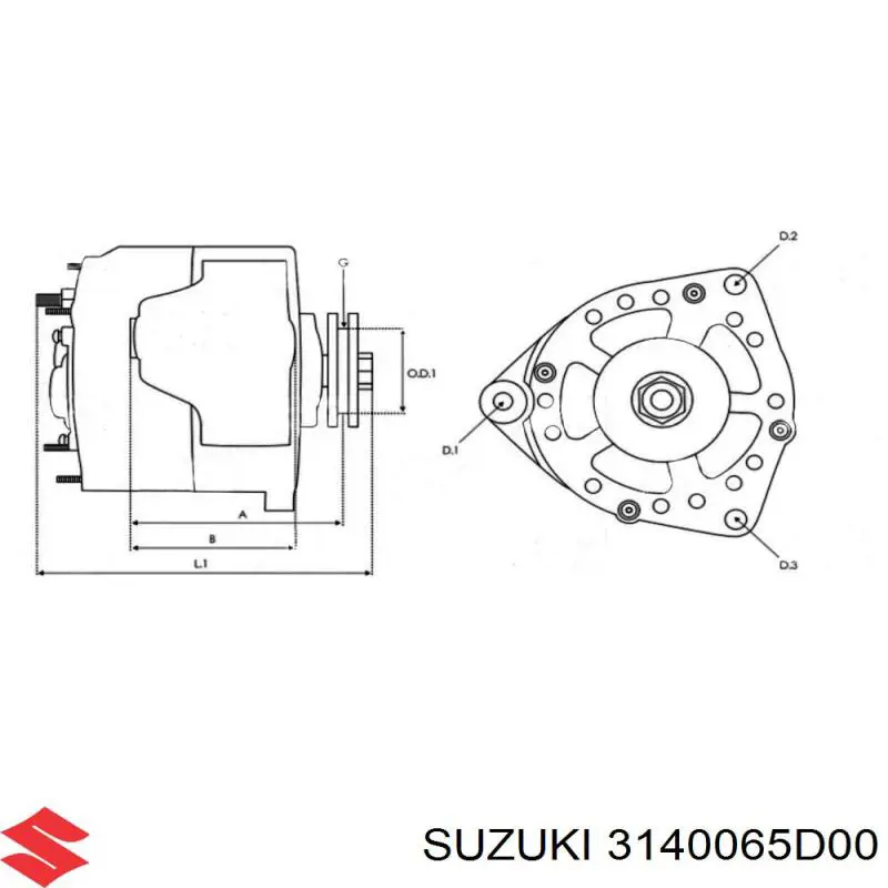 Купити 3140065D00 Suzuki Генератор