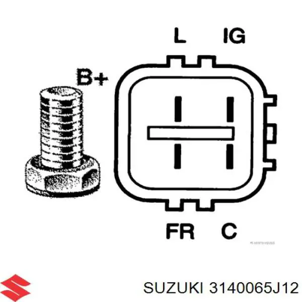 Генератор Suzuki 3140065J12 ціна, від 117.80 USD