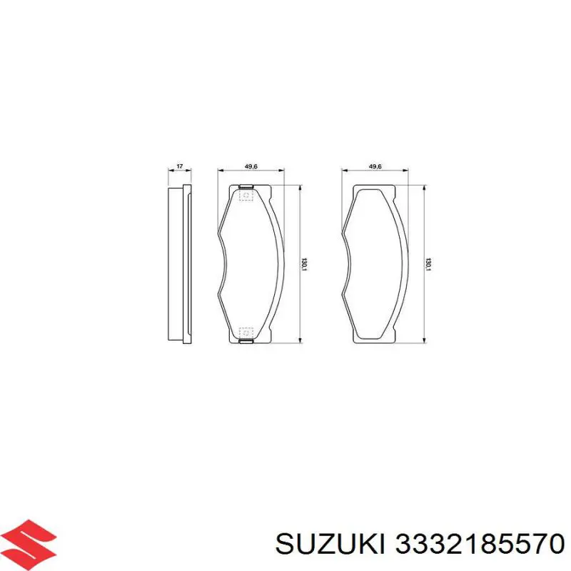 3332185570 Suzuki Кришка розподільника запалювання / трамблера