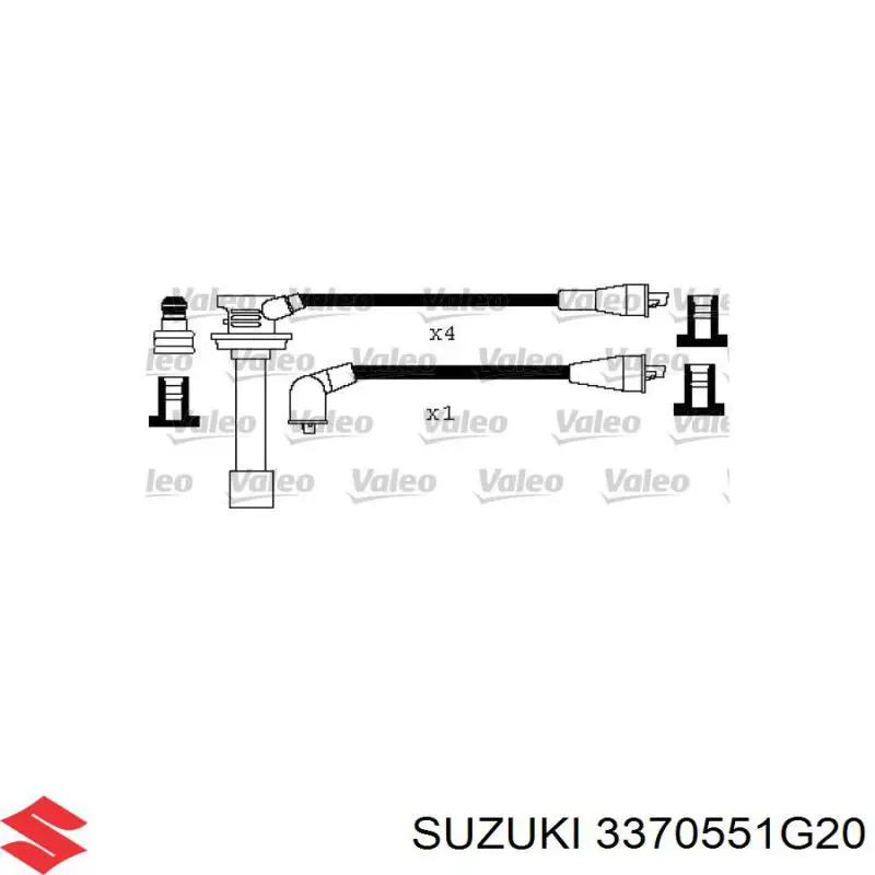 Купити 3370551G20 Suzuki Провід високовольтні, комплект