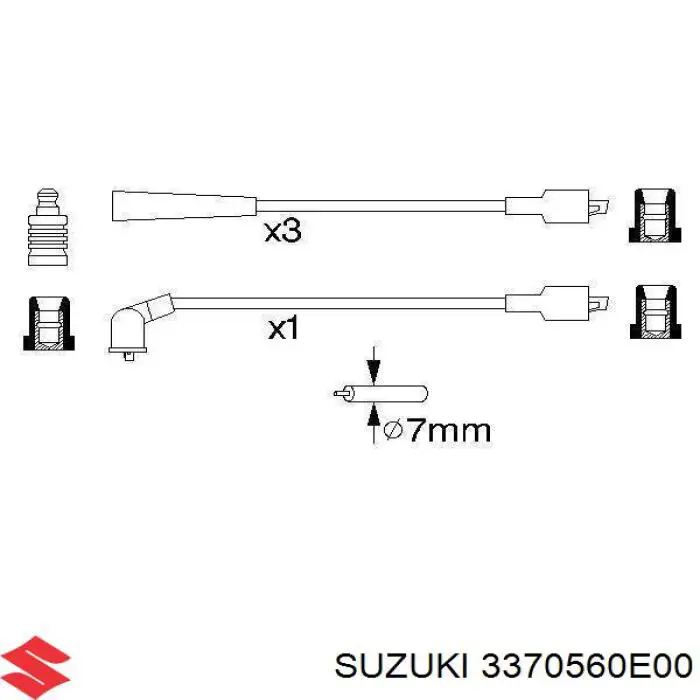 Дроти запалювання Suzuki 3370560E00 ціна, від 22.00 USD