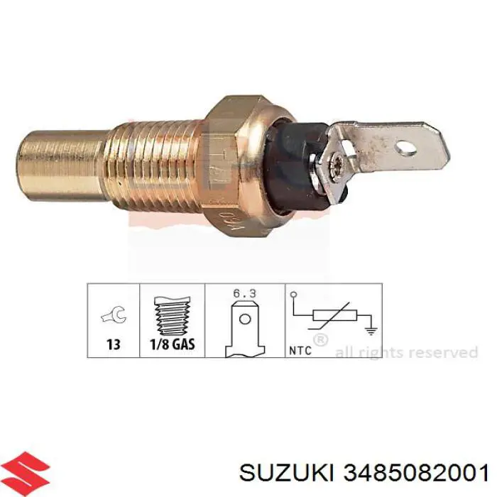 3485082001 Suzuki датчик температури охолоджуючої рідини