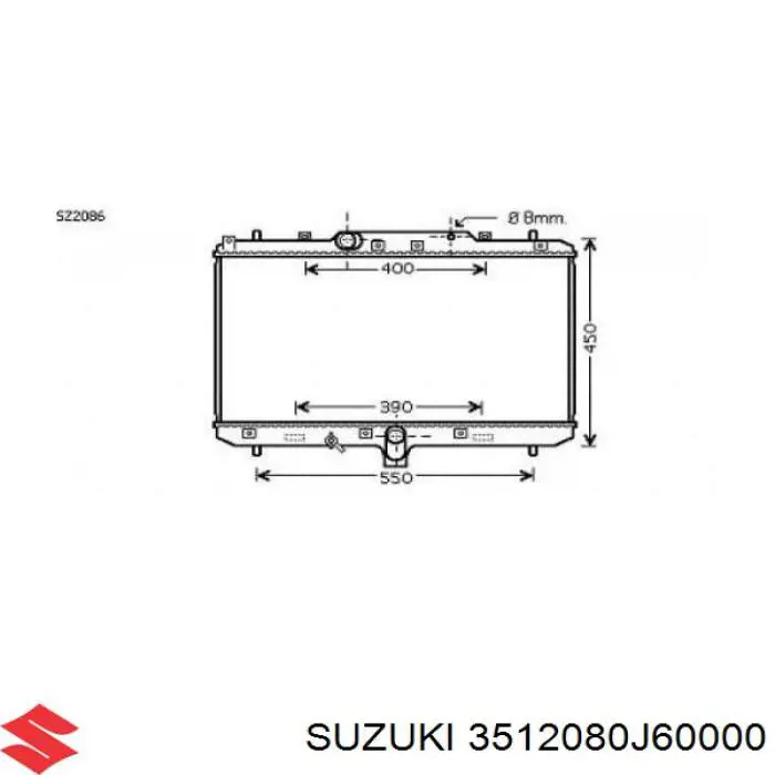 Фара права 3512080J60000 Suzuki