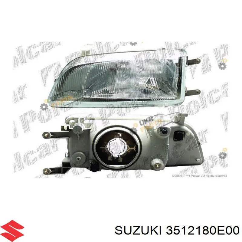 3512180E00 Suzuki фара права