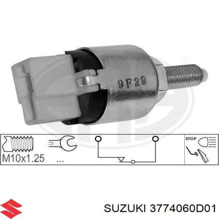 Кнопка стоп-сигналу Suzuki 3774060D01 ціна, від 5.50 USD