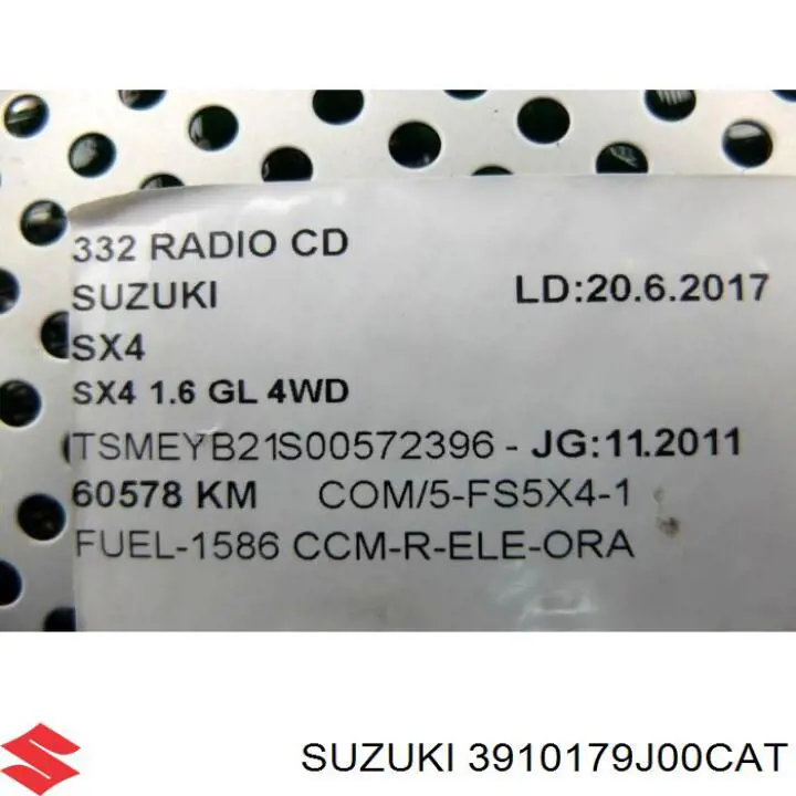  Suzuki 3910179J00CAT ціна, від 63.35 USD