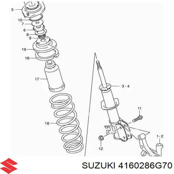 Амортизатор передньої підвіски, лівий Sachs 319700 ціна, від 47.47 USD