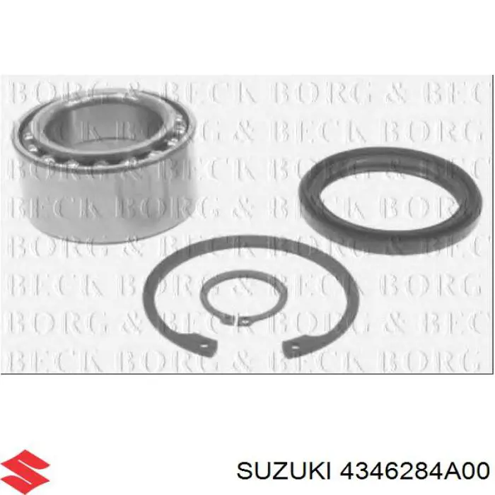 Підшипник маточини передньої 4346284A00 Suzuki