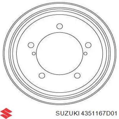 Барабан гальмівний задній 4351167D01 Suzuki