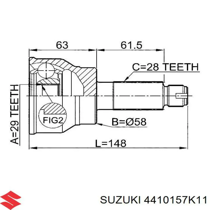  4410157K11000 Suzuki