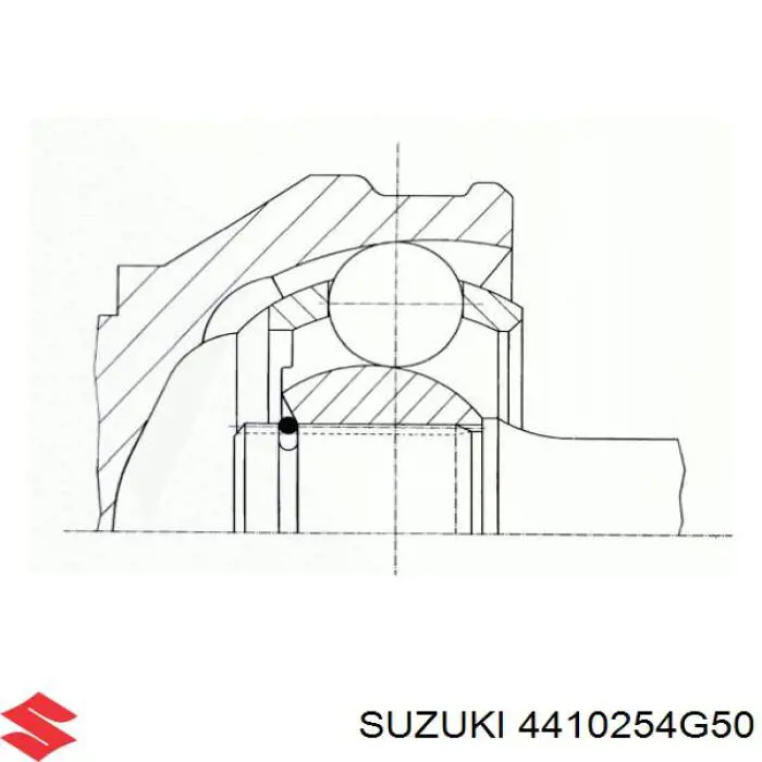 4410254G50 Suzuki Привід лівий