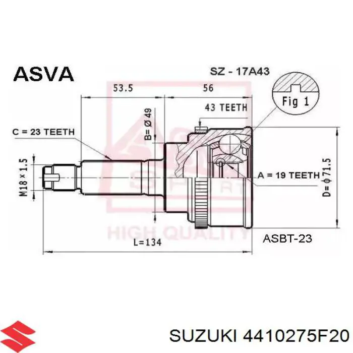  4410275F20000 Suzuki