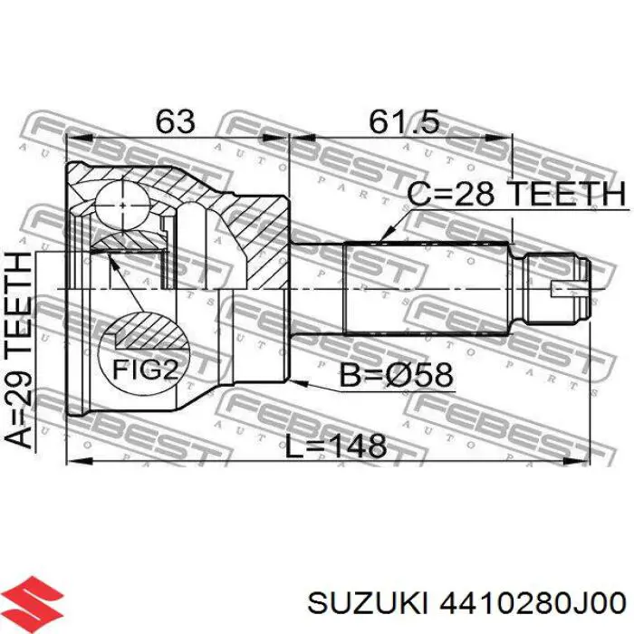 4410280J00 Suzuki 