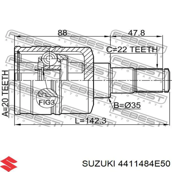  4411484E50 Suzuki