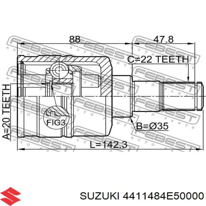  4411484E50000 Suzuki