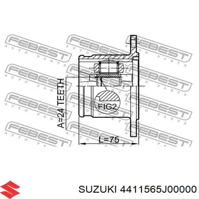 ШРУС внутрішній, передній, лівий SUZUKI 4411565J00