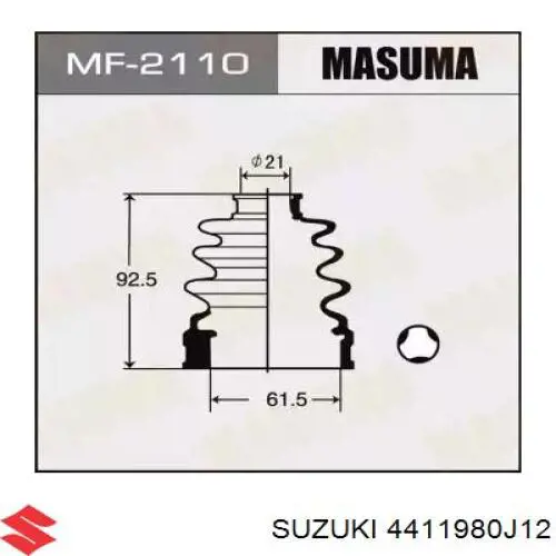  Suzuki 4411980J12 ціна, від 84.46 USD