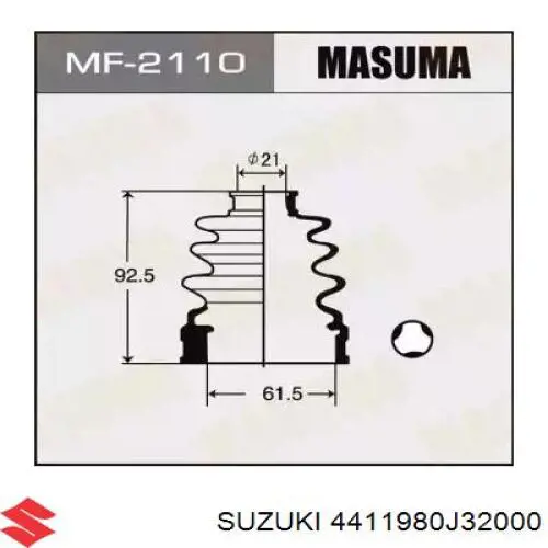  Suzuki 4411980J32000 ціна, від 12.67 USD
