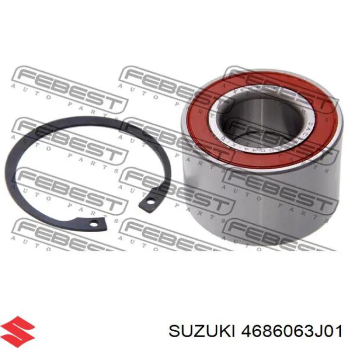 Підшипник маточини задньої Suzuki 4686063J01 ціна, від 16.59 USD