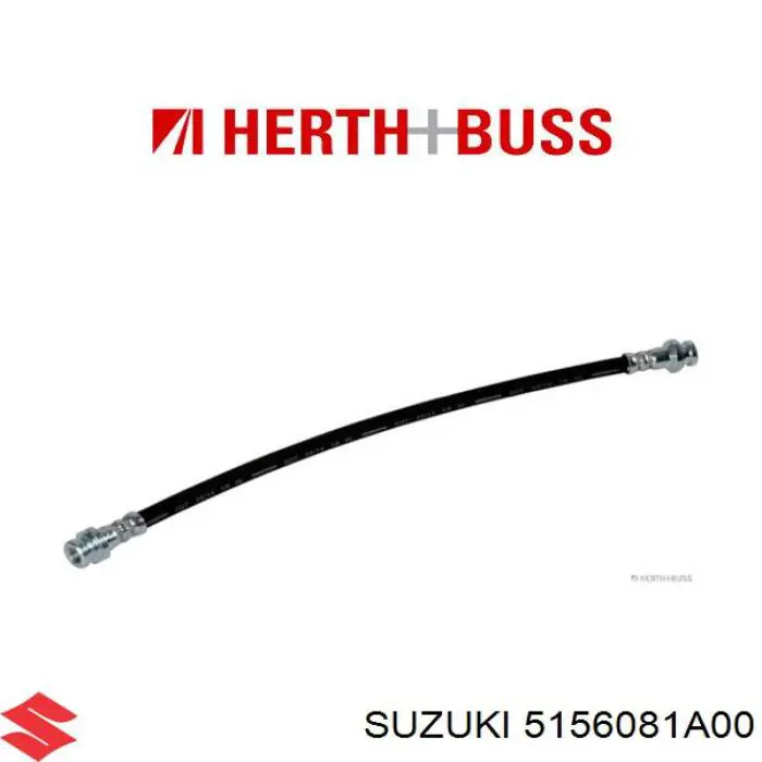 Шланг гальмівний задній Suzuki 5156081A00 ціна, від 13.03 USD