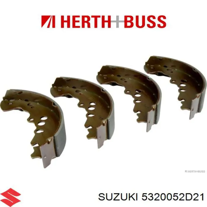 5320052D21 Suzuki колодки гальмові задні, барабанні