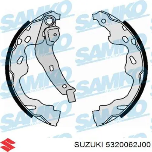 Колодки гальмові задні, барабанні 5320062J00 Suzuki