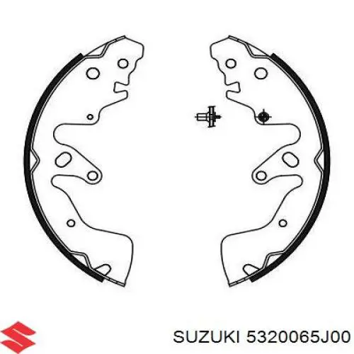 Колодки гальмові задні, барабанні Suzuki 5320065J00 ціна, від 26.68 USD