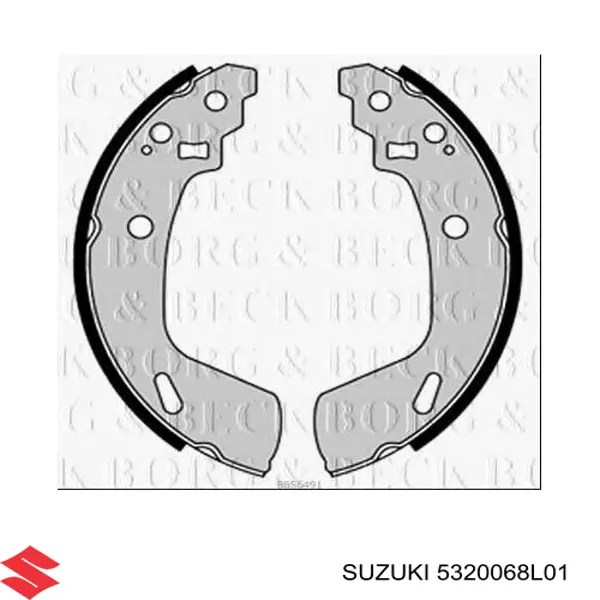 Купити 5320068L01 Suzuki Колодки гальмові задні, барабанні