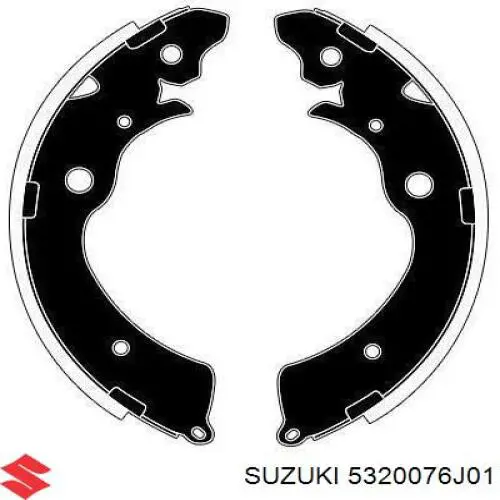 Купити 5320076J01 Suzuki Колодки гальмові задні, барабанні