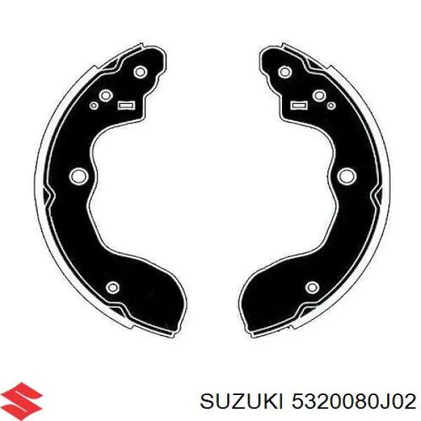 Колодки гальмові задні, барабанні Suzuki 5320080J02 ціна, від 25.62 USD