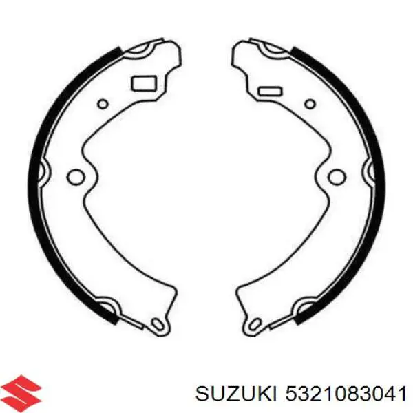 Колодки гальмові задні, барабанні 5321083041 Suzuki