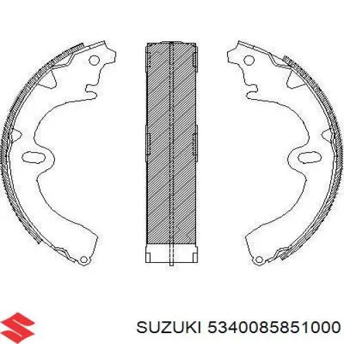 Ремкомплект заднього гальмівного циліндру 5340085851000 Suzuki